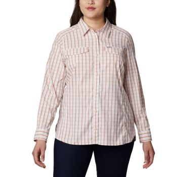 Dámské Košile Columbia Silver Ridge Lite Plaid Long Sleeve Plus Size Růžové LEIWMC436